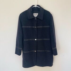 Weill Women's Black Wool Jacket Coat